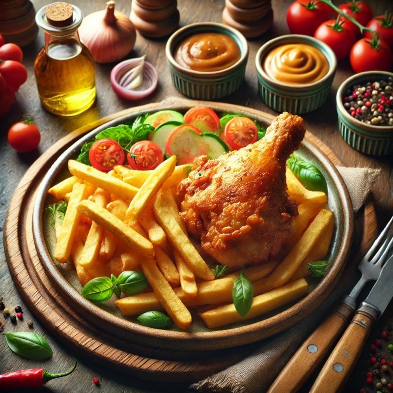 Chicken & Chips | Haja's Kitchen Chicken & Chips | Haja's Kitchen