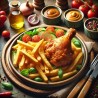 Chicken & Chips | Haja's Kitchen
